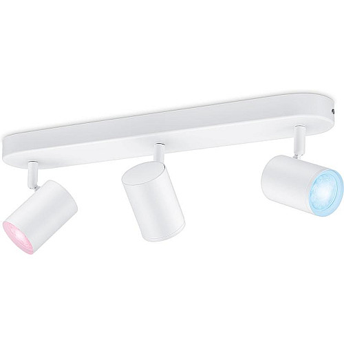 Светильник точечный накладной умный WiZ IMAGEO Spots, 3х5W, 2200-6500K, RGB, Wi-Fi, белый