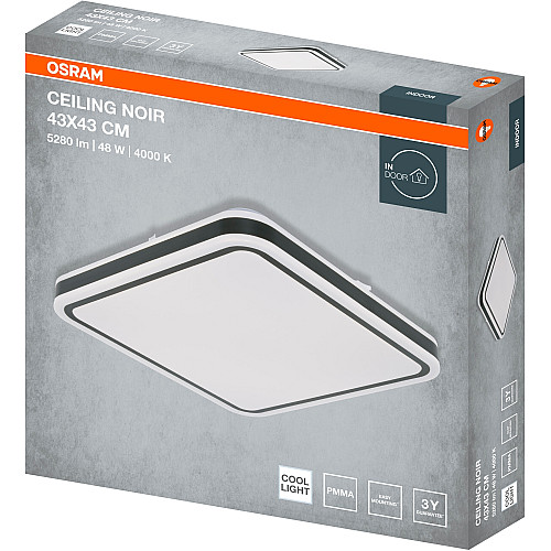 Світильник накладний OSRAM CEILING NOIR 430мм Square 48Вт 4000K