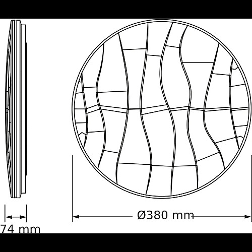 Світильник накладний OSRAM CEILING PAVO 380мм Round 24Вт 4000K