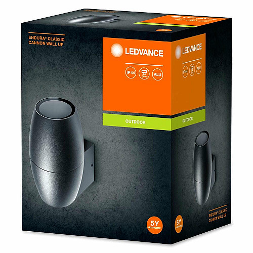 Cвітильник фасадний LEDVANCE EENDURA CANNON WALL UP GU10 IP44 чорний