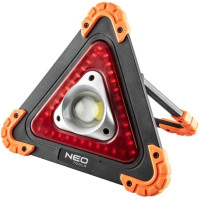 Прожектор на батарейках Neo Tools, трикутний, ААх4, 22x220x45мм, 800лм, 10Вт, 3 функції освітлення, біле/червоне світло