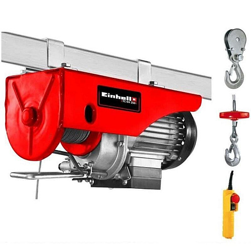 Тельфер электрический Einhell TC-EH 250 500Вт до 250кг трос 12м 9.55кг