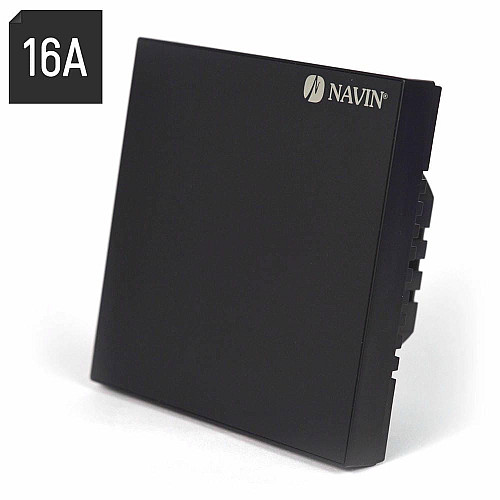 Терморегулятор Navin WT410B-16А 5...35 °C для теплого пола электронный Wi-Fi Tuya, Smart Life встроенный проводной датчик 16A 230В черный