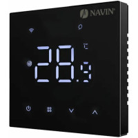 Терморегулятор Navin WT410B-3А 5...35 °C для котлів опалення електронний Wi-Fi Tuya, Smart Life провідне підключення 230В чорний