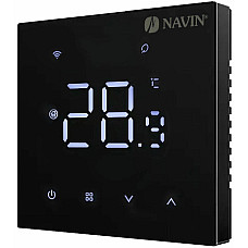 Терморегулятор Navin WT410B-3А 5...35 °C для котлів опалення електронний Wi-Fi Tuya, Smart Life провідне підключення 230В чорний