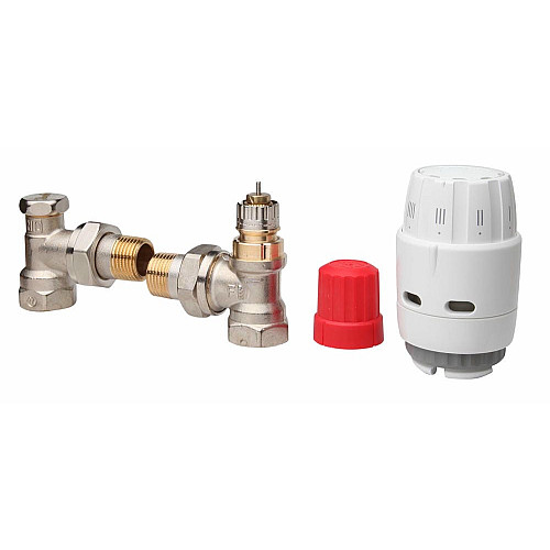 Комплект термостатический Danfoss RAS-C2+RA-N+RLV-S, H-образный, нижнее подкл., RA, 1/2