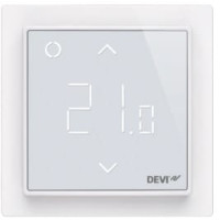 Терморегулятор Devi Devireg Smart 5...45 °C для теплої підлоги електронний Wi-Fi вбудований дротовий датчик 16A 230В білий