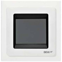 Терморегулятор Devi Devireg Touch 5...45 °C для теплої підлоги сенсорний вбудований дротовий датчик 16A 230В білий