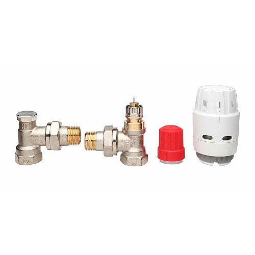 Комплект термостатический Danfoss RAS-C2+RA-N+RLV-S, H-образный, нижнее подкл., RA, 1/2