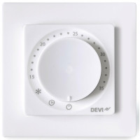Терморегулятор Devi Devireg Room 4...45 °C для теплої підлоги механічний програмований Bluetooth вбудований 16A 230В білий