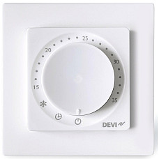 Терморегулятор Devi Devireg Room 4...45 °C для теплої підлоги механічний програмований Bluetooth вбудований 16A 230В білий