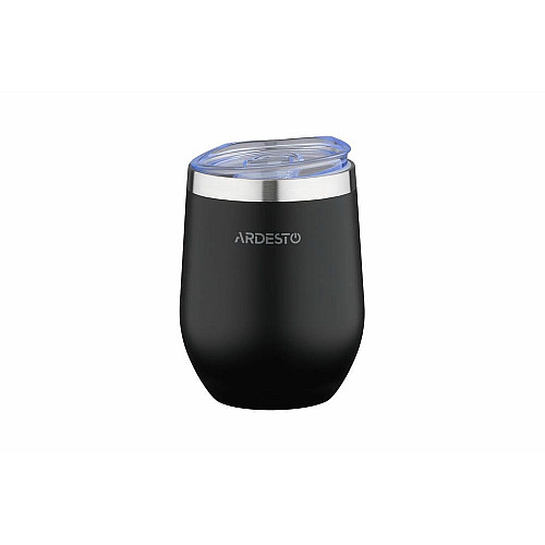 Термокухоль ARDESTO Compact Mug, 350мл, нержавіюча сталь, чорний