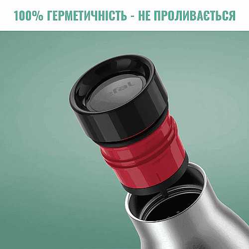 Термобутылка Tefal Bludrop soft touch, 700мл, нержавеющая сталь, зеленый