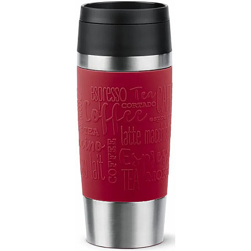 Термочашка Tefal Travel Mug Classic, 360мл, нержавіюча сталь, червоний