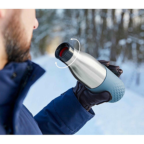 Термобутылка Tefal Bludrop soft touch, 500мл, нержавеющая сталь, синий