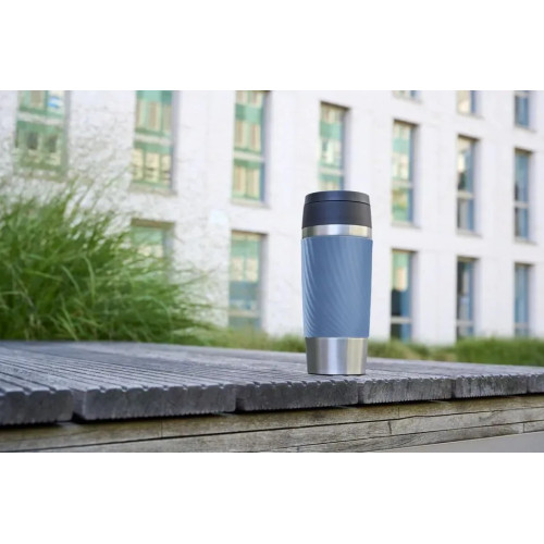 Термочашка Tefal Travel Mug Classic Twist, 360мл, нержавіюча сталь, блакитний