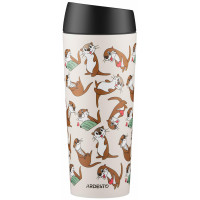 Термокухоль ARDESTO Coffee Time Otter 450мл, нержавіюча сталь, бежевий