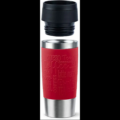 Термочашка Tefal Travel Mug Classic, 360мл, нержавіюча сталь, червоний