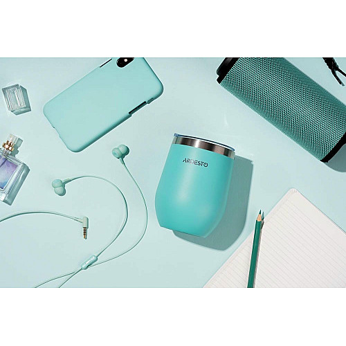 Термокухоль ARDESTO Compact Mug, 350мл, нержавіюча сталь, блакитний