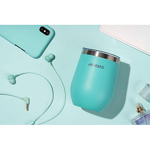 Термокухоль ARDESTO Compact Mug, 350мл, нержавіюча сталь, блакитний