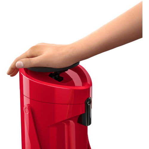 Термос Tefal Ponza Pump, 1.9л, пластик, скло, червоний