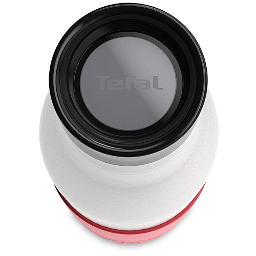 Термопляшка Tefal Bludrop, 500мл, нержавіюча сталь, пластик, рожевий