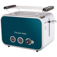 Тостер Russell Hobbs Distinctions 2-Slice 1670Вт, подогрев, размораживание, пластик, синий