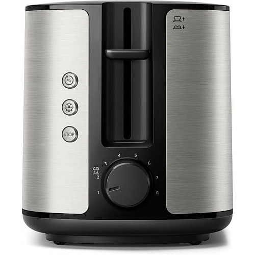 Тостер Philips WiWa Collection 950Вт, металл/пластик, черный