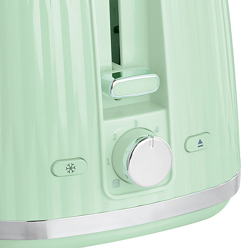 Тостер  Russell Hobbs Eden 800Вт, пластик, підігрів,разморозка, фісташковий