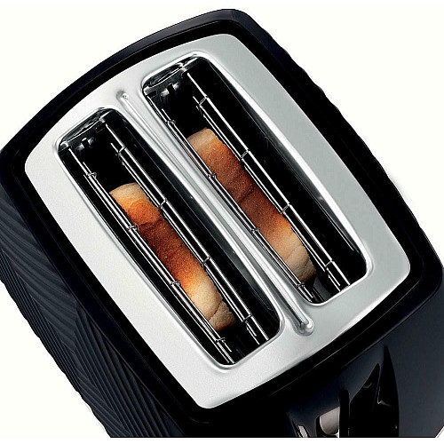 Тостер Russell Hobbs GrooWe 2 Slice 850Вт, подогрев, размораживание, пластик, черный