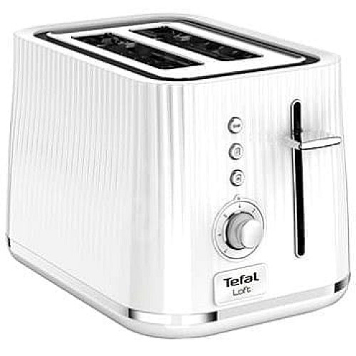 Тостер Tefal Loft 850Вт, пластик, білий