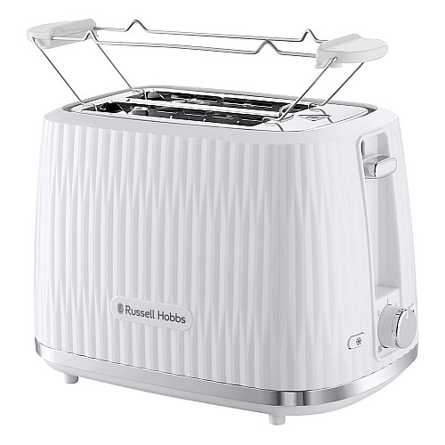 Тостер  Russell Hobbs Eden 800Вт, пластик, підігрів,разморозка, білий