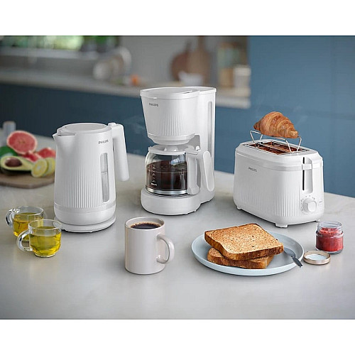 Тостер  Philips Series 3000 900Вт, пластик, підігрів,разморозка, білий