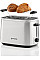 Тостер Gorenje 800Вт, подогрев, размораживание, пластик, серебристый
