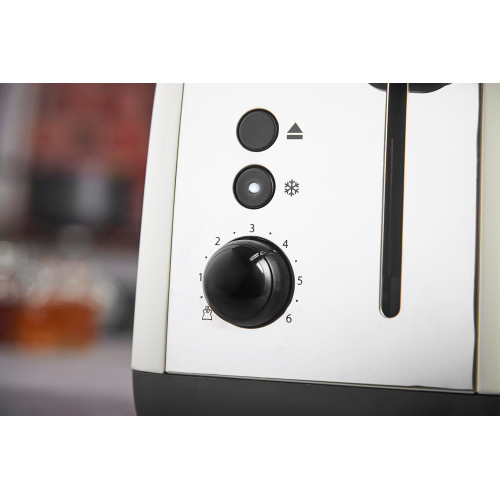 Тостер Russell Hobbs Colours Plus 1600Вт, підігрів, розморожування, метал., бежевий