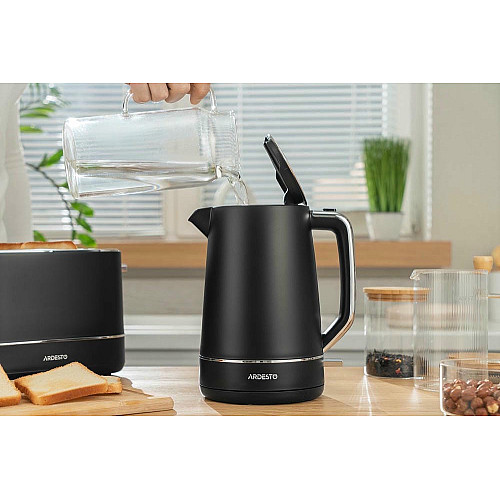 Тостер ARDESTO Timeless Elegance, 800Вт, пластик, 2 слоти, чорний