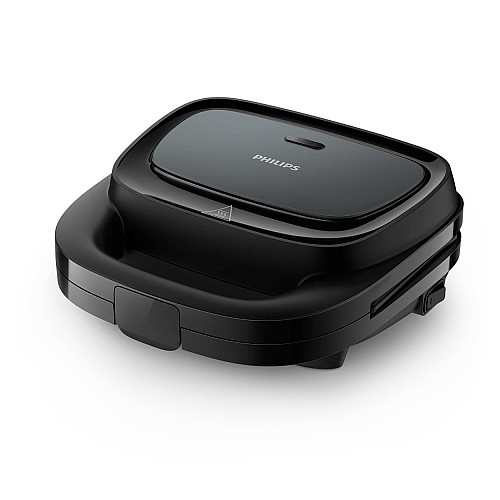 Вафельниця Philips Series 3000 750Вт, антипригарне покриття, корпус-пластик, чорний