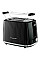 Тостер  Russell Hobbs Eden 800Вт, пластик, підігрів,разморозка, чорний