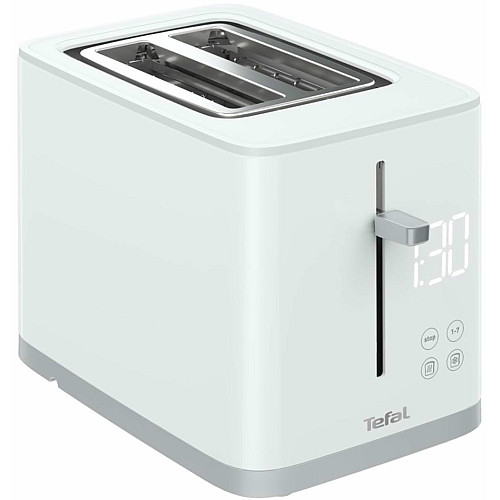 Тостер Tefal Sense 850Вт, LED дисплей, метал/пластик, білий