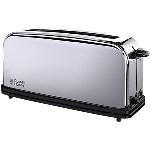 Тостер Russell Hobbs Chester 1000Вт, длинные слоты, металл, серебристый