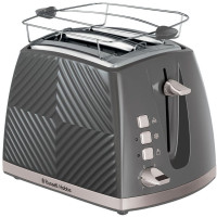 Тостер Russell Hobbs GrooWe 2 Slice 850Вт, подогрев, размораживание, пластик, серый