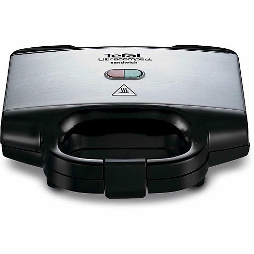 Сэндвичмейкер Tefal Ultracompact 700Вт, 1 пластина-сэндвич, корпус-нержав.сталь/пластик, черный
