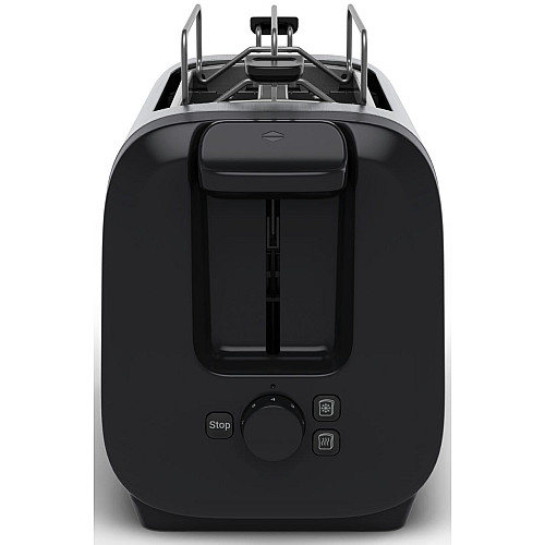Тостер Tefal Subito 1100Вт, размораживание, щипцы, нерж. сталь, черный