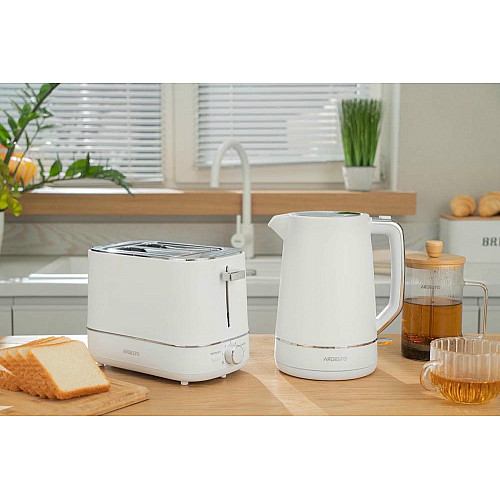 Тостер ARDESTO Timeless Elegance, 800Вт, пластик, 2 слоти, білий