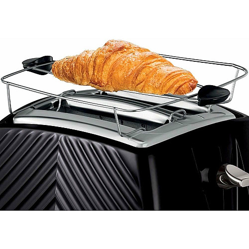 Тостер Russell Hobbs GrooWe 2 Slice 850Вт, подогрев, размораживание, пластик, черный