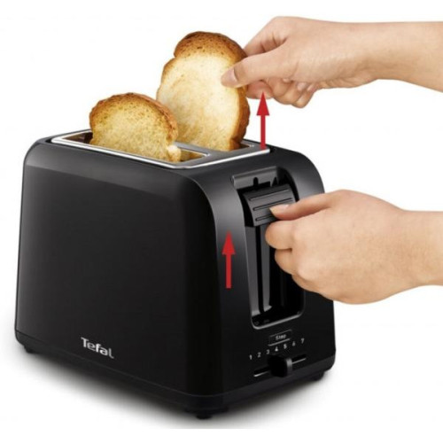 Тостер Tefal Vita 800Вт, пластик, чорний
