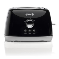 Тостер  Gorenje, 900Вт, пластик-метал, чорний