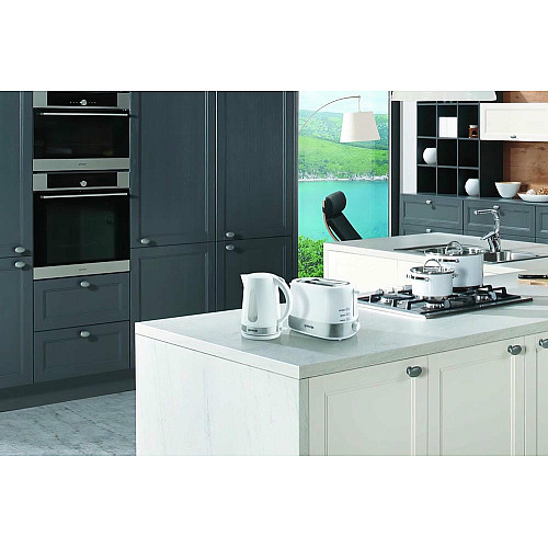Тостер Gorenje, 850Вт, функц. размораживание, автоотключение, пластик/металл, белый