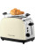 Тостер Russell Hobbs Colours Plus 1600Вт, підігрів, розморожування, метал., бежевий