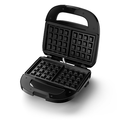 Вафельниця Philips Series 3000 750Вт, антипригарне покриття, корпус-пластик, чорний